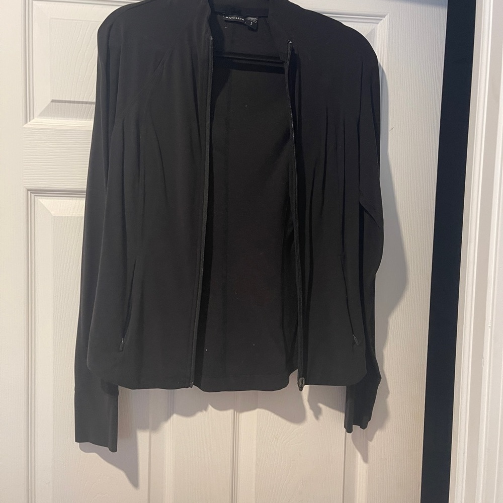 Athleta Black salutation jacket